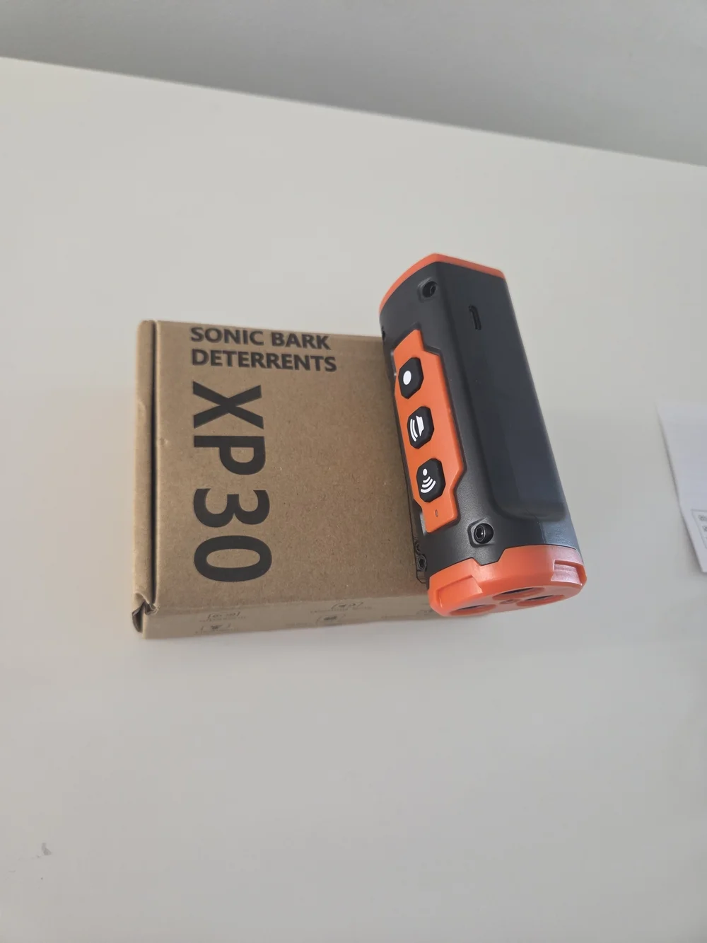 XP30 Ultrasonic Dog Bark Deterrent - Orange & Black